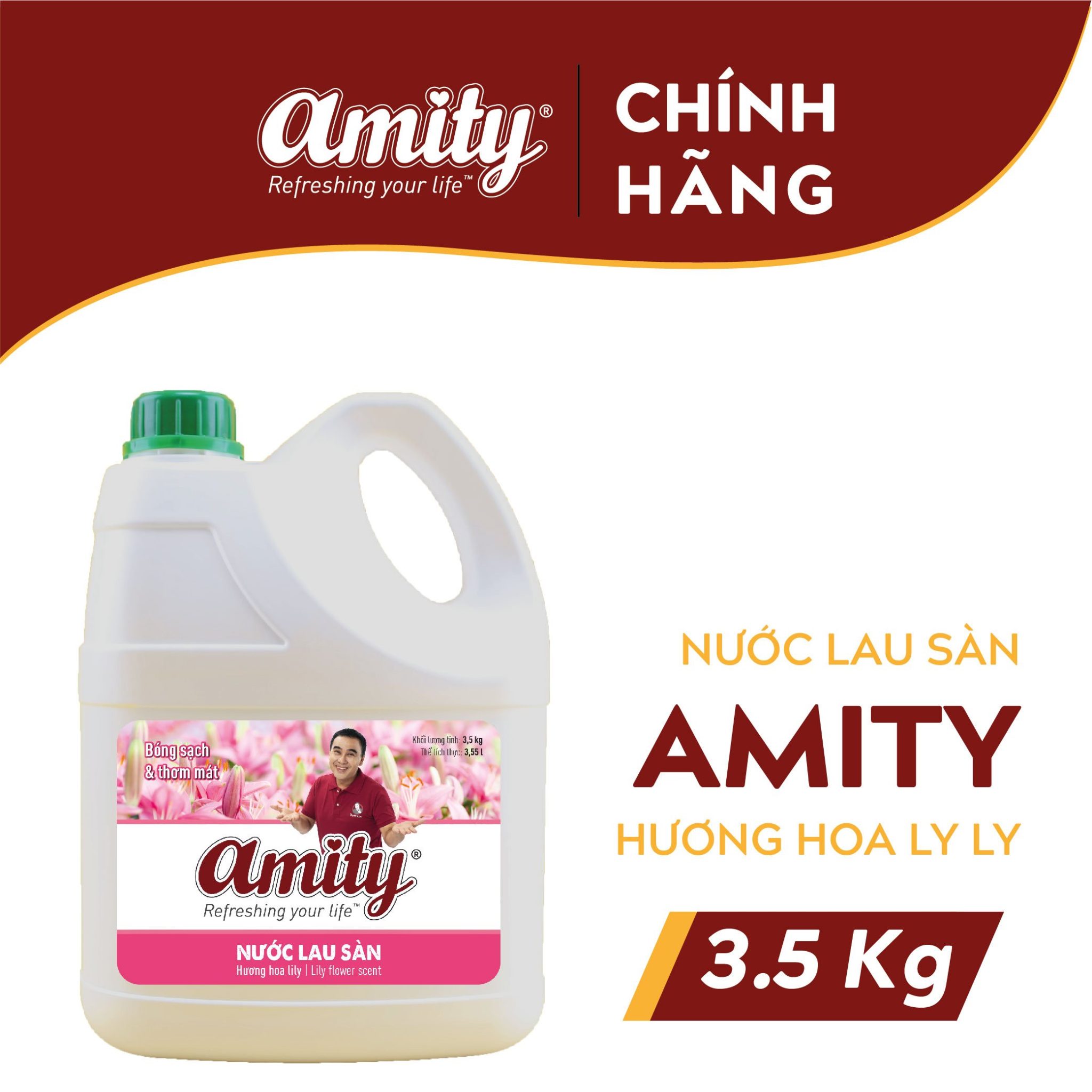 Nước Lau Sàn Amity Hương Hoa Ly Ly 3,5kg Công ty TNHH Nghệ Sĩ Quyền Linh
